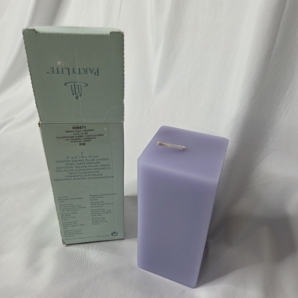 PartyLite French Lilac Pillar Candle